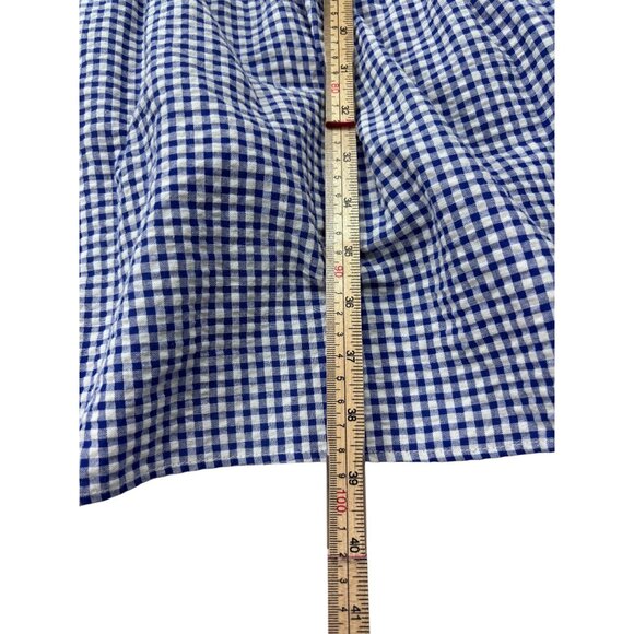 Old Navy Blue & White Gingham Tiered Sundress Size L - Picture 6 of 9